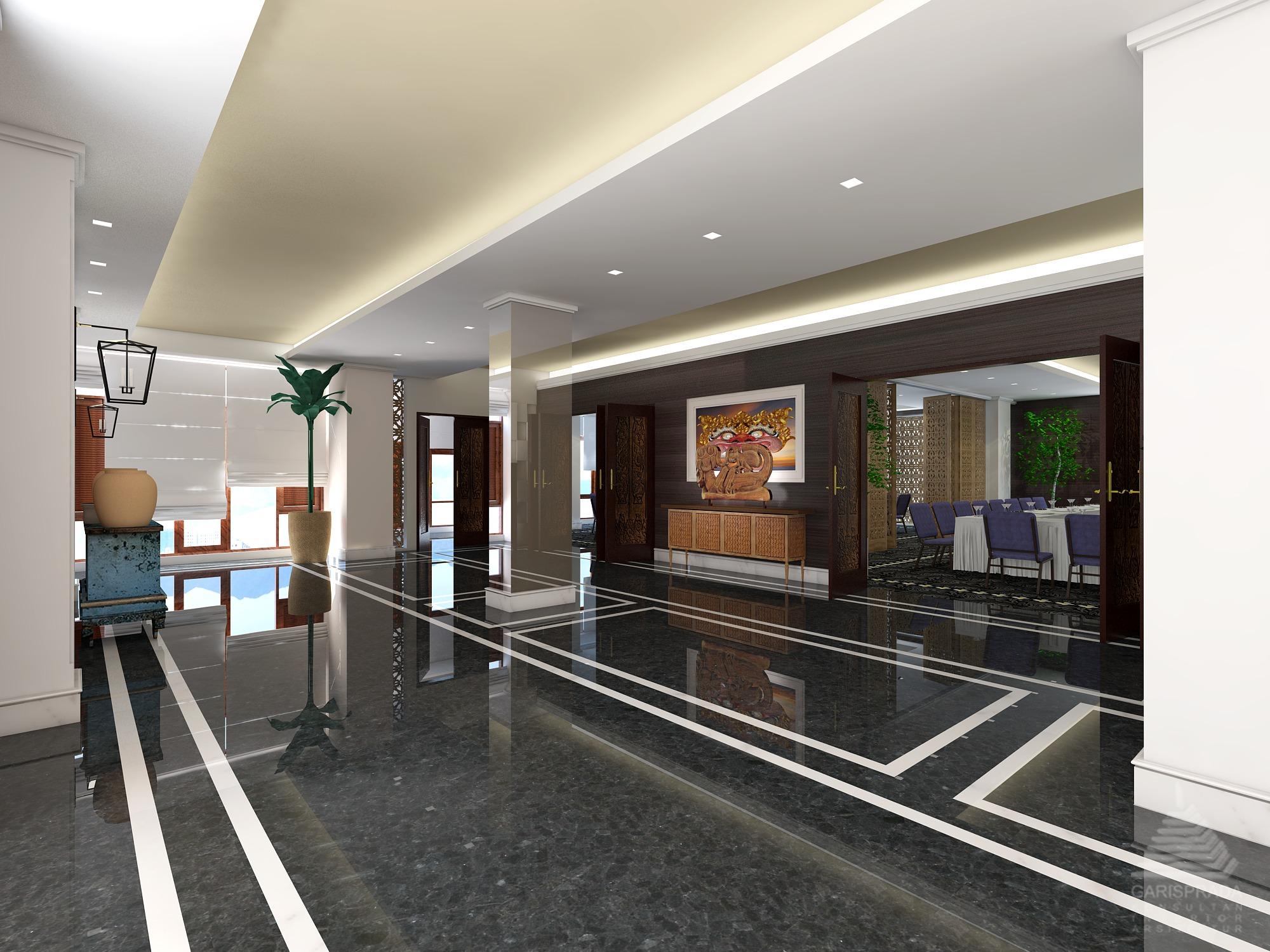 Jambuluwuk Oceano Seminyak Hotel Zewnętrze zdjęcie 3D rendering of a hotel lobby